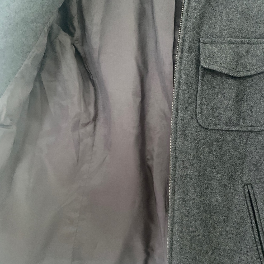 J. Crew Dark Grey Wool Utility Jacket - image 5